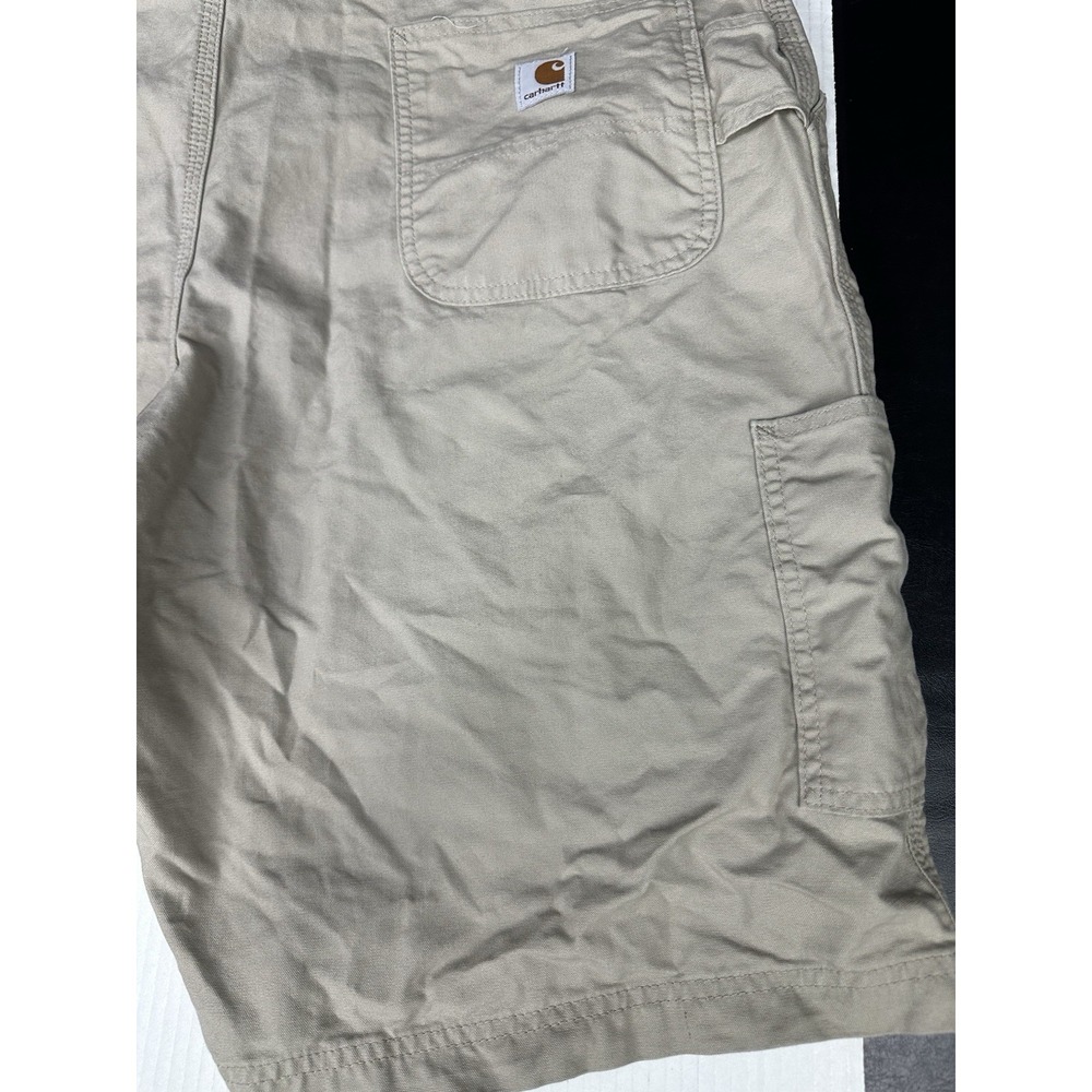 Carhartt Carpenter Canvas Shorts Mens Size 42 B147 TAN Workwear Original Fit - Picture 7 of 9